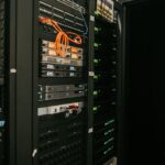 Rack of servers in a data center, representing what self-hosting actually means for bloggers