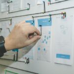 Person sketching and planning ideas on paper, thinking through a blog niche worth sticking with long-term